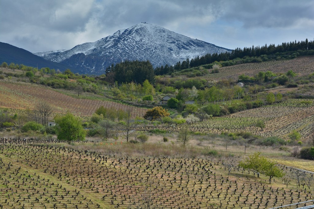Vista del Alto de la Aquiana desde las inmediaciones de Ferradillo, Priaranza del Bierzo, El Bierzo, León, Castilla y León, España.