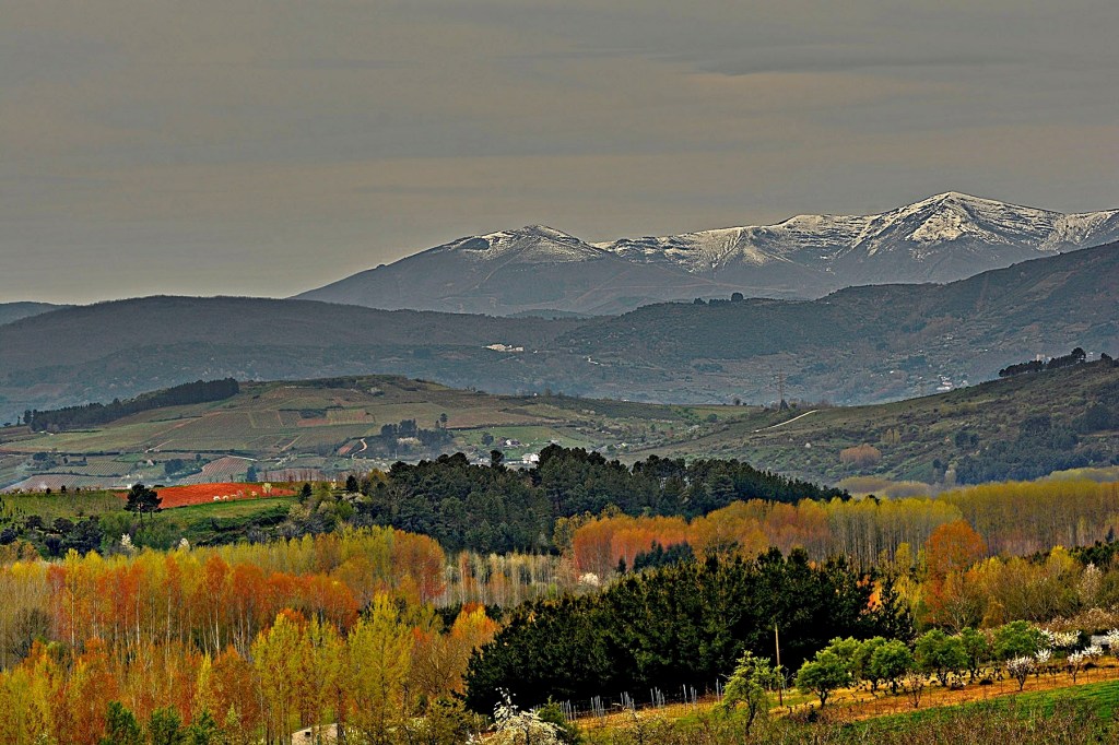 Vista de Castro Ventosa desde las inmediaciones de Arganza, El Bierzo, León, Castilla y León, España.