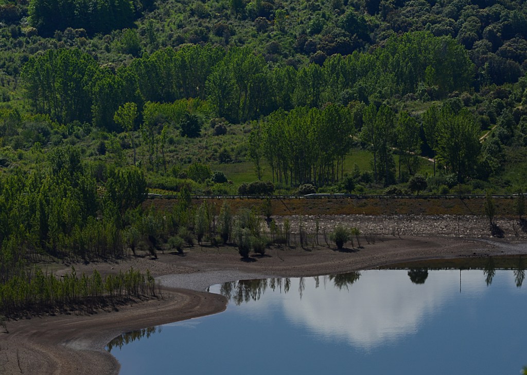 Embalse de Campañana, Carucedo, El Bierzo, León, Castilla y León, España.